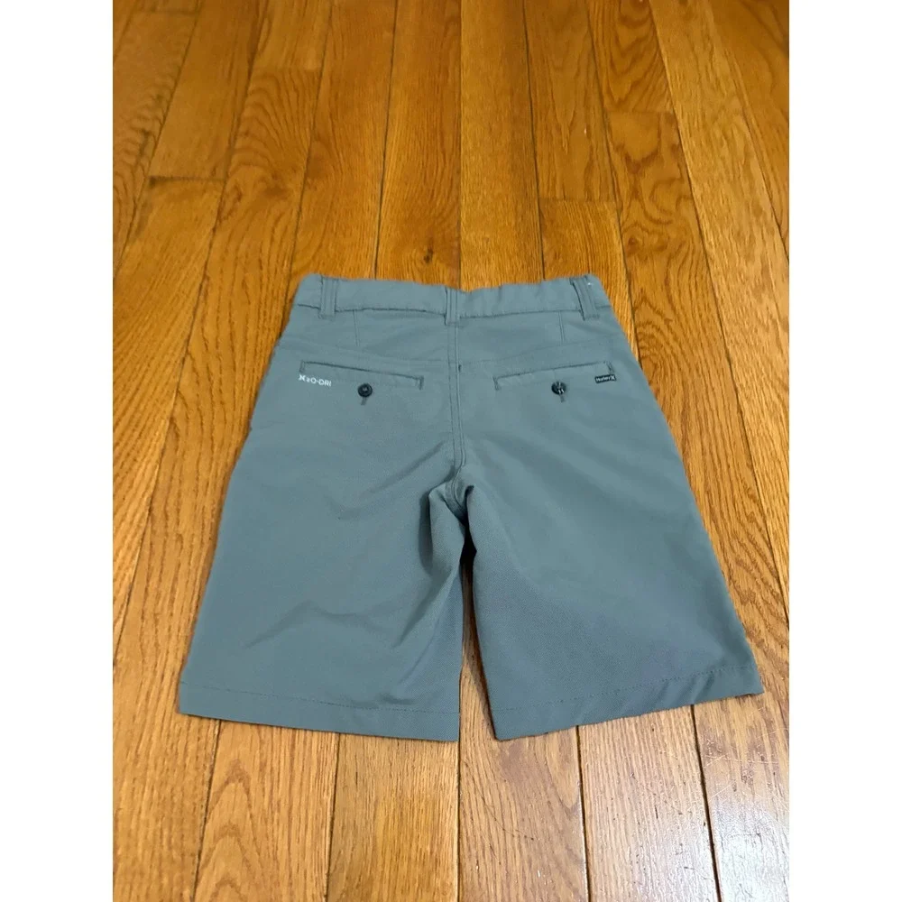 Hurley Boys H2O-Dri Hybrid Shorts Gray Size 8 Chino Style Moisture Wicking